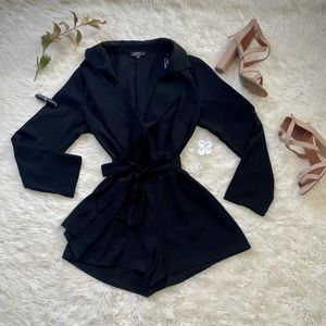 Black Collar Romper